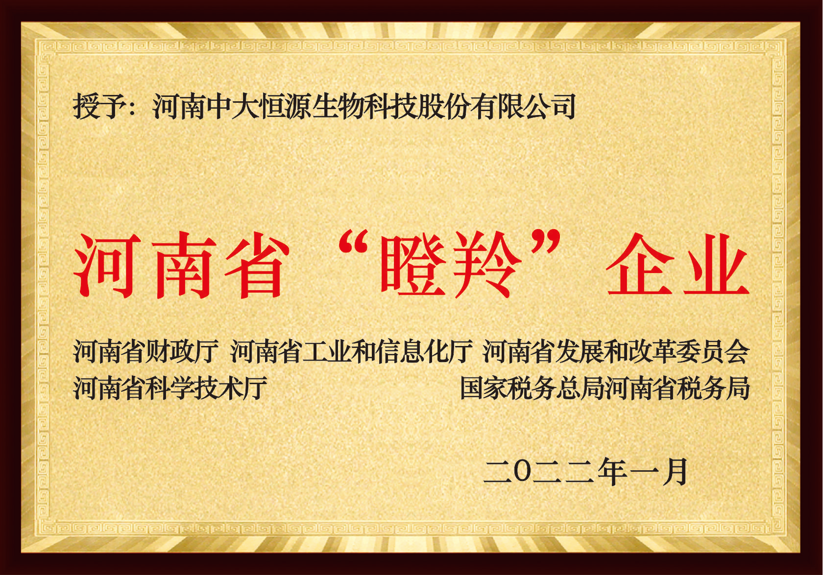 河南省“瞪羚”企業(yè)
