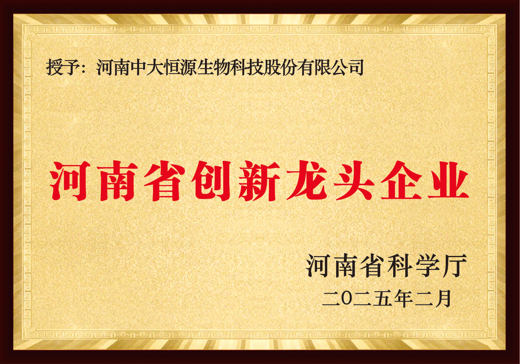 河南省創(chuàng)新龍頭企業(yè)